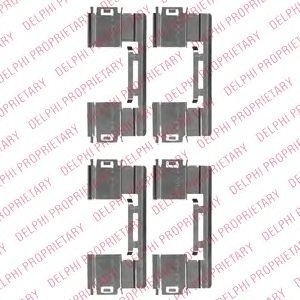 DELPHI lx0551 -  Комплектующие, колодки дискового тормоза