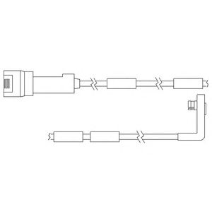 DELPHI lz0103 -  Контрольный контакт, контроль слоя тормозных колодок