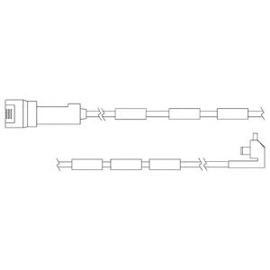 DELPHI lz0106 -  Контрольный контакт, контроль слоя тормозных колодок