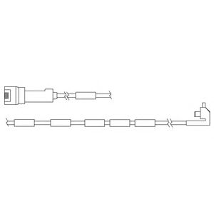 DELPHI lz0107 -  Контрольный контакт, контроль слоя тормозных колодок