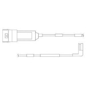 DELPHI lz0113 -  Контрольный контакт, контроль слоя тормозных колодок