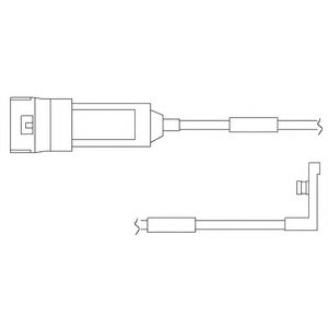 DELPHI lz0123 -  Контрольный контакт, контроль слоя тормозных колодок