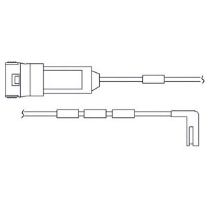 DELPHI lz0125 -  Контрольный контакт, контроль слоя тормозных колодок