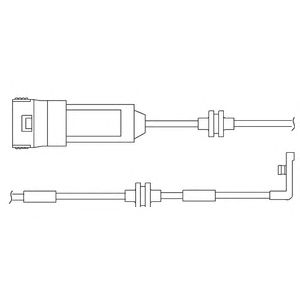 DELPHI lz0145 -  Контрольный контакт, контроль слоя тормозных колодок