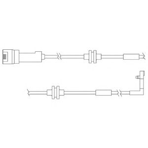 DELPHI lz0146 -  Контрольный контакт, контроль слоя тормозных колодок