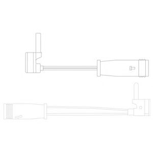 DELPHI lz0163 -  Контрольный контакт, контроль слоя тормозных колодок