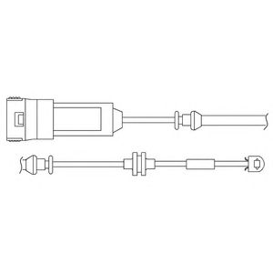 DELPHI lz0166 -  Контрольный контакт, контроль слоя тормозных колодок