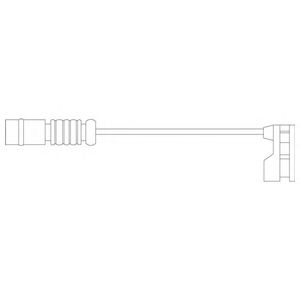 DELPHI lz0175 -  Контрольный контакт, контроль слоя тормозных колодок