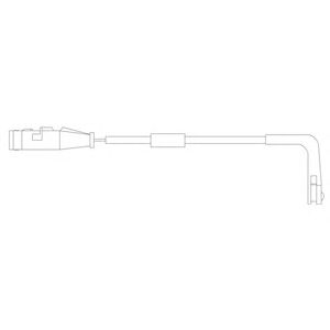 DELPHI lz0187 -  Контрольный контакт, контроль слоя тормозных колодок