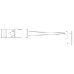 DELPHI lz0190 -  Контрольный контакт, контроль слоя тормозных колодок