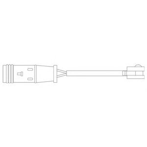 DELPHI lz0204 -  Контрольный контакт, контроль слоя тормозных колодок