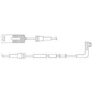 DELPHI lz0206 -  Контрольный контакт, контроль слоя тормозных колодок