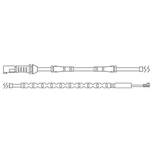DELPHI lz0211 -  Контрольный контакт, контроль слоя тормозных колодок