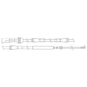 DELPHI lz0212 -  Контрольный контакт, контроль слоя тормозных колодок