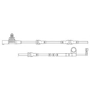 DELPHI lz0229 -  Контрольный контакт, контроль слоя тормозных колодок