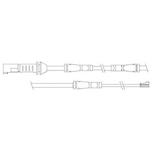 DELPHI lz0239 -  Контрольный контакт, контроль слоя тормозных колодок