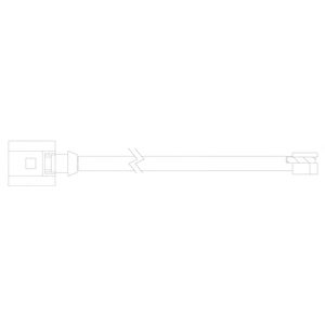 DELPHI lz0255 -  Контрольный контакт, контроль слоя тормозных колодок