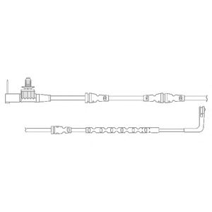 DELPHI lz0260 -  Контрольный контакт, контроль слоя тормозных колодок