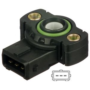 DELPHI ss1056212b1 -  Датчик, положение дроссельной заслонки