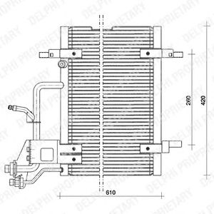 DELPHI tsp0225011 -  Конденсатор, кондиционер
