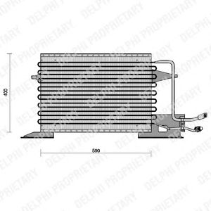 DELPHI tsp0225028 -  Конденсатор, кондиционер