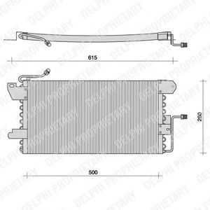 DELPHI tsp0225029 - Конденсатор, кондиционер