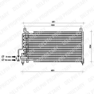 DELPHI tsp0225049 -  Конденсатор, кондиционер