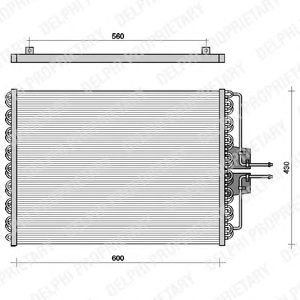 DELPHI tsp0225061 -  Конденсатор, кондиционер
