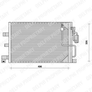 DELPHI tsp0225067 - Конденсатор, кондиционер