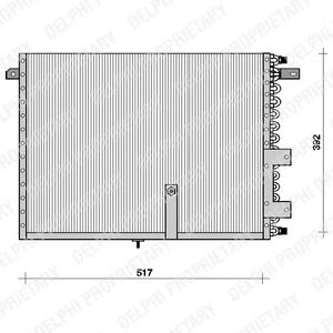 DELPHI tsp0225068 -  Конденсатор, кондиционер