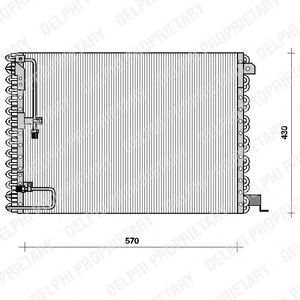 DELPHI tsp0225076 -  Конденсатор, кондиционер
