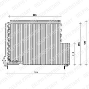 DELPHI tsp0225079 - Конденсатор, кондиционер
