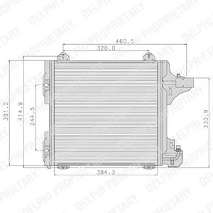 DELPHI tsp0225089 - Конденсатор, кондиционер