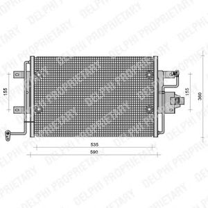 DELPHI tsp0225113 -  Конденсатор, кондиционер