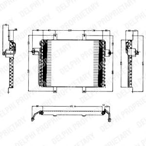 DELPHI tsp0225138 -  Конденсатор, кондиционер
