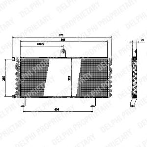 DELPHI tsp0225175 -  Конденсатор, кондиционер