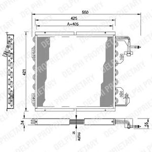 DELPHI tsp0225178 -  Конденсатор, кондиционер