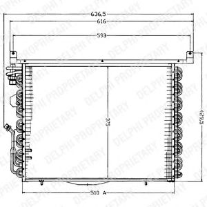 DELPHI tsp0225192 -  Конденсатор, кондиционер