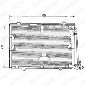 DELPHI tsp0225193 -  Конденсатор, кондиционер