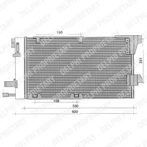 DELPHI tsp0225196 -  Конденсатор, кондиционер