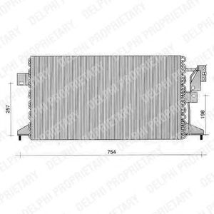 DELPHI tsp0225247 -  Конденсатор, кондиционер