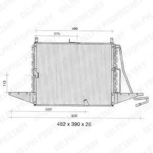 DELPHI tsp0225273 -  Конденсатор, кондиционер