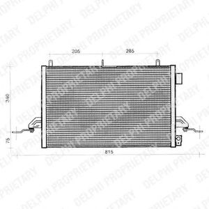 DELPHI tsp0225276 -  Конденсатор, кондиционер