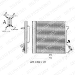 DELPHI tsp0225320 -  Конденсатор, кондиционер