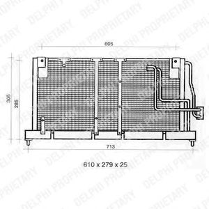 DELPHI tsp0225354 -  Конденсатор, кондиционер