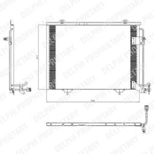 DELPHI tsp0225432 -  Конденсатор, кондиционер