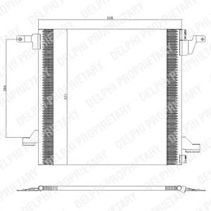 DELPHI tsp0225434 -  Конденсатор, кондиционер