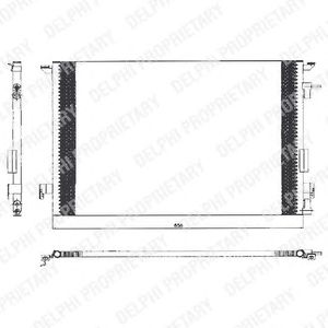 DELPHI tsp0225463 -  Конденсатор, кондиционер