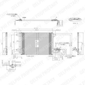 DELPHI tsp0225482 -  Конденсатор, кондиционер