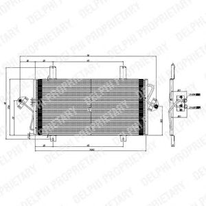 DELPHI tsp0225535 -  Конденсатор, кондиционер